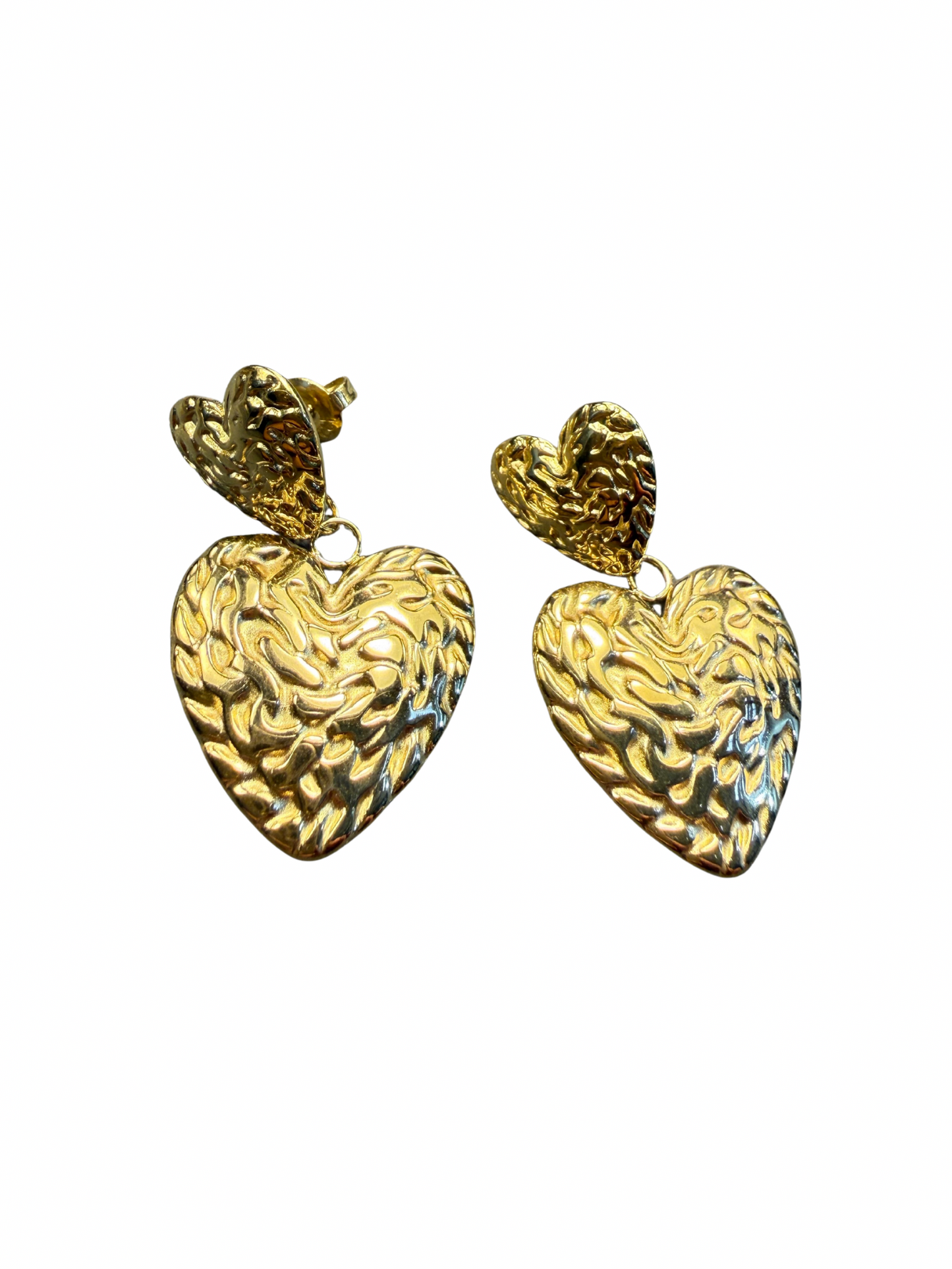 Oorbellen | Dubbel hart