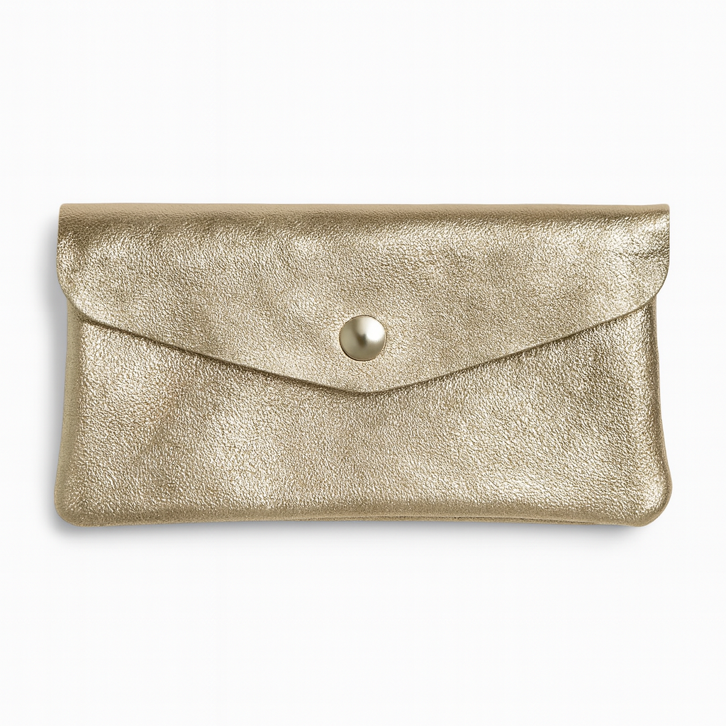 Maxi portemonnee | Metallic goud
