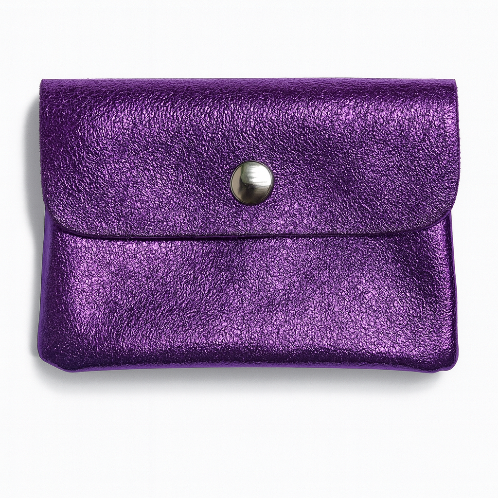 Mini portemonnee | Metalic violet