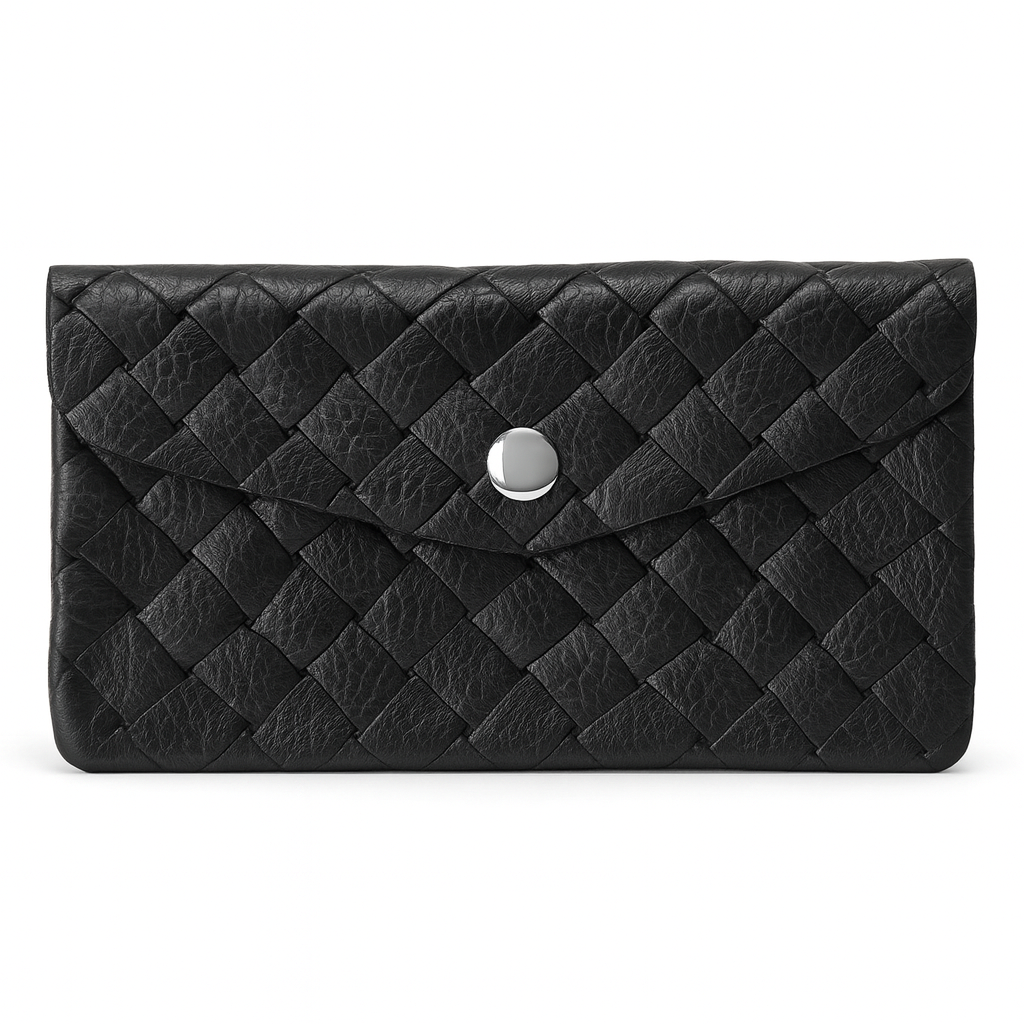 Maxi portemonnee | Weave zwart