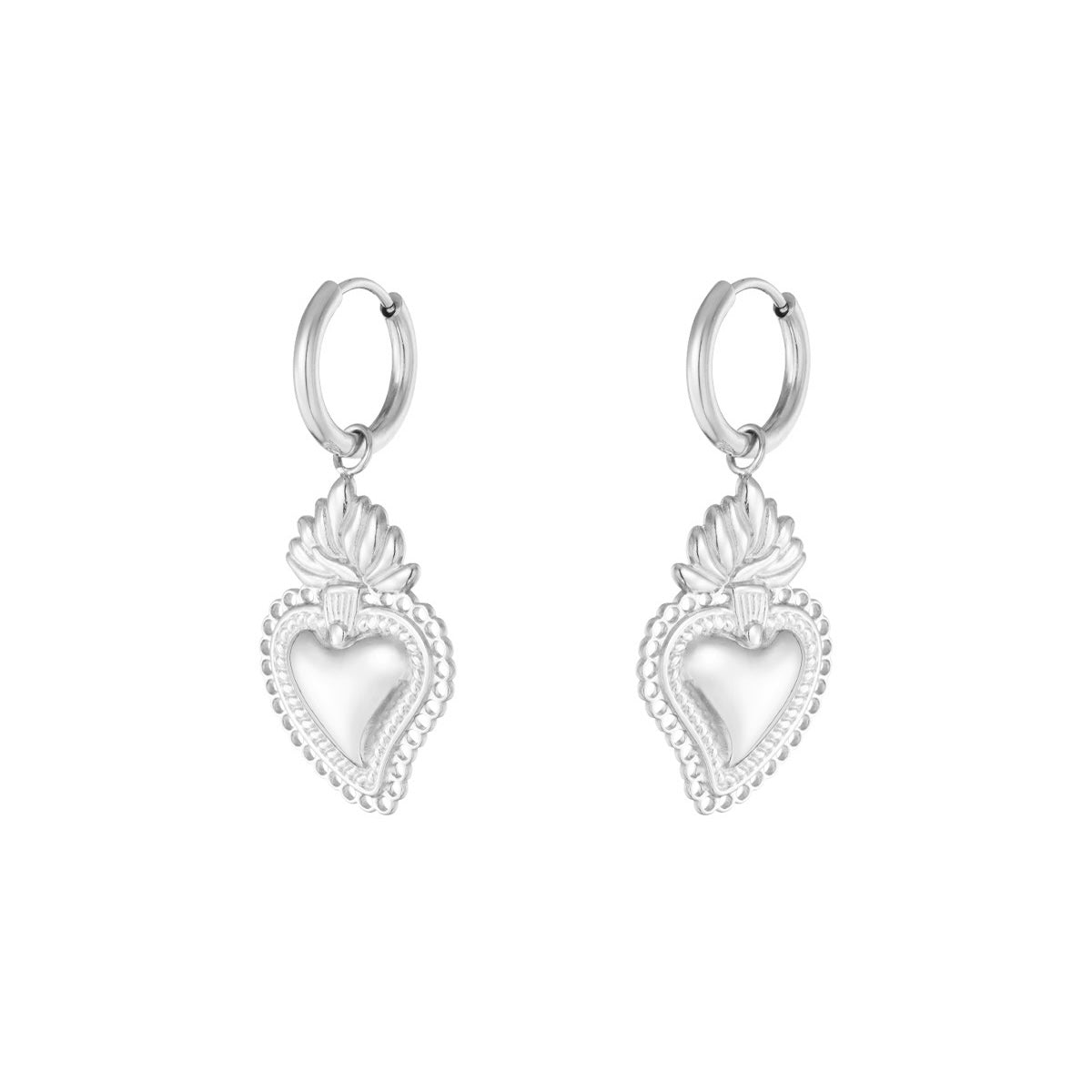 Oorbellen | Flaming Heart - Louxx the brand