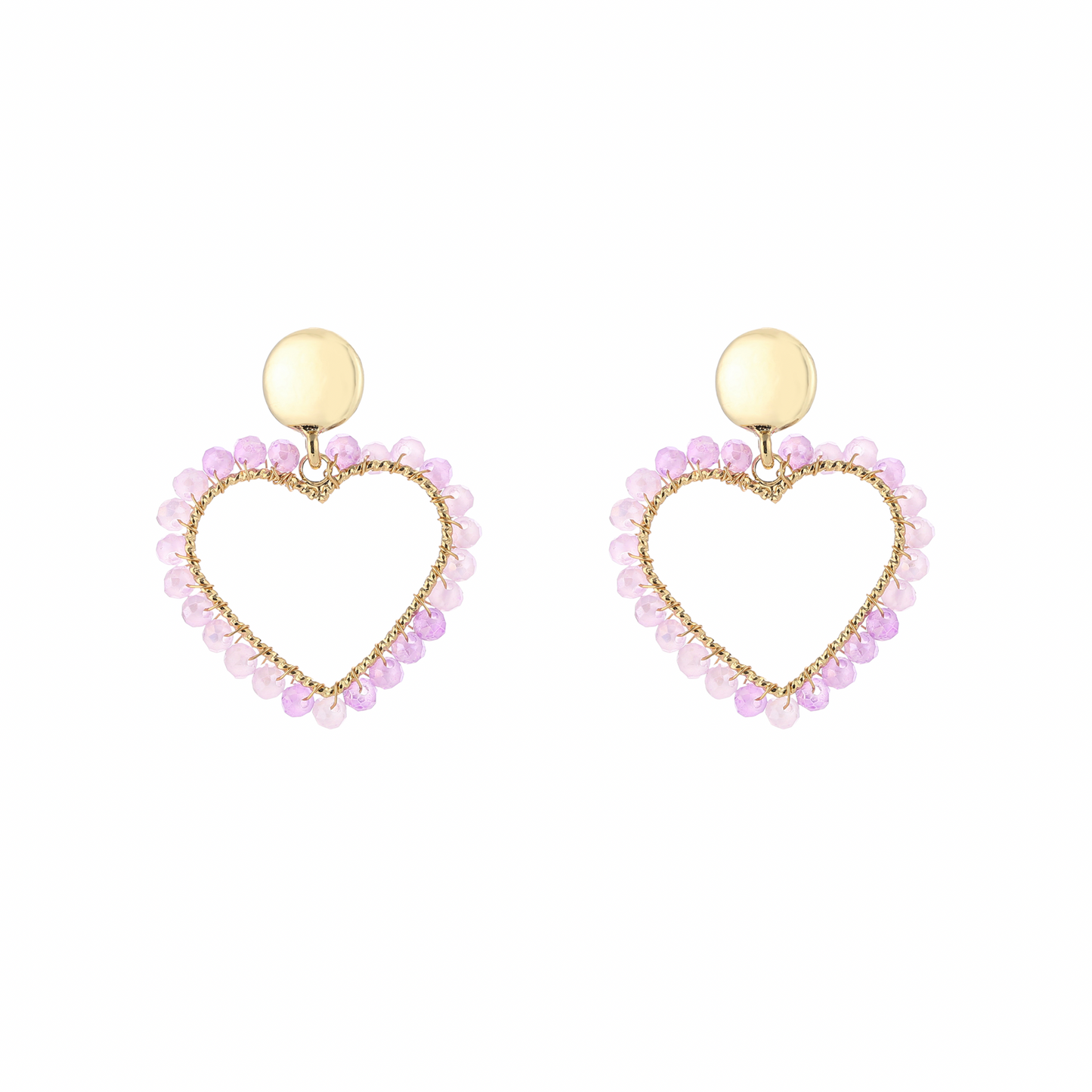 Oorbellen | Kralen hart