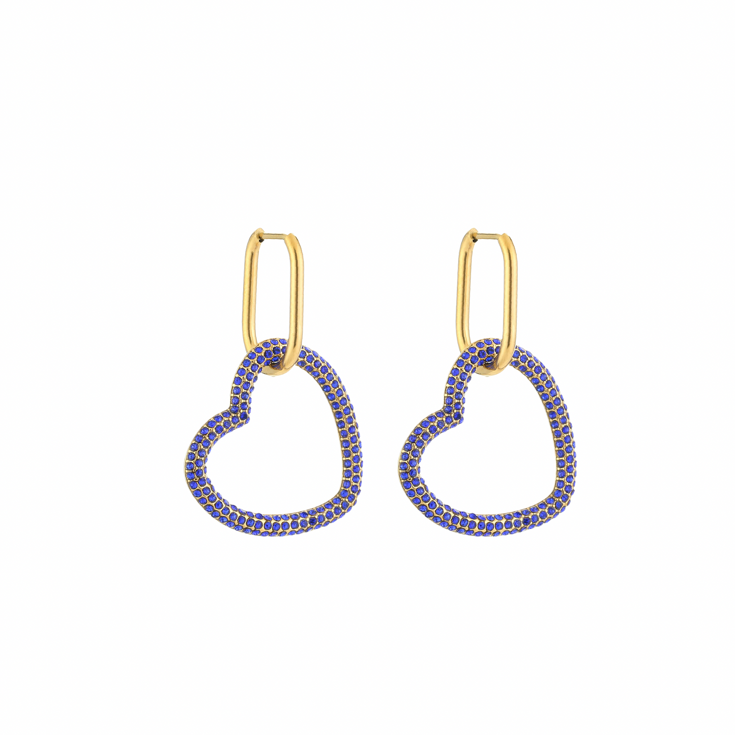 Oorbellen | Hanger glitter hart