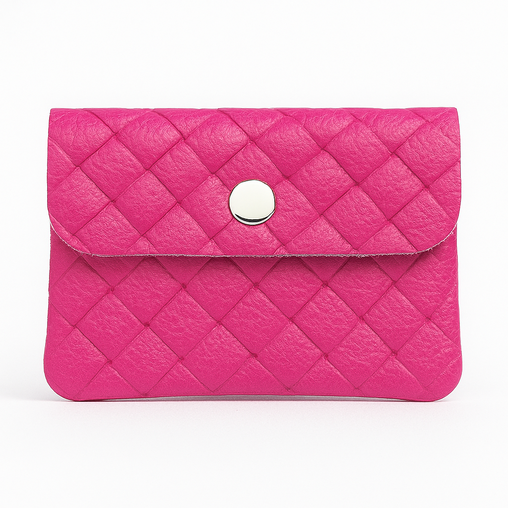 Mini portemonnee | Weave zoet roze