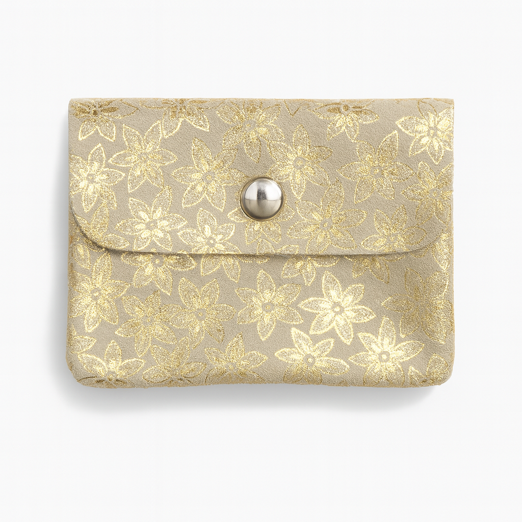 Mini portemonnee | Champagne flower