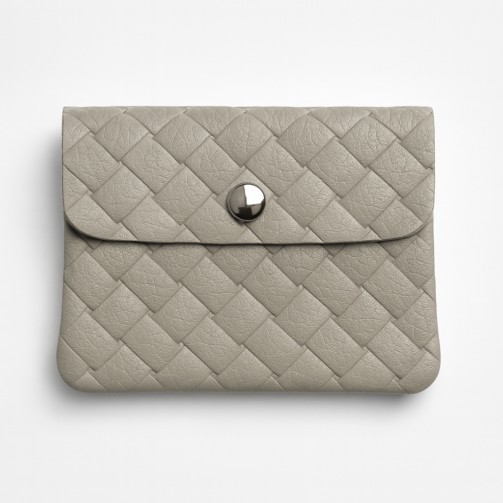 Mini portemonnee | Weave ivoor