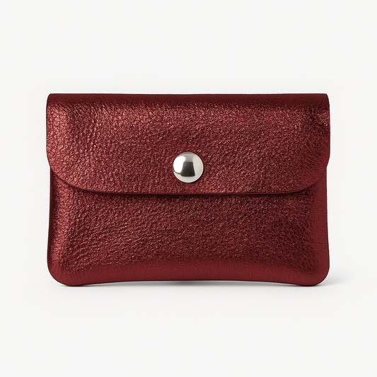 Mini portemonnee | Metallic Berry