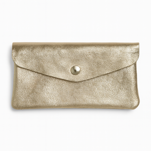 Maxi portemonnee | Metallic goud
