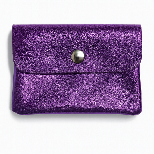 Mini portemonnee | Metalic violet