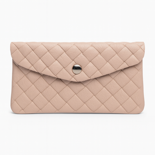Maxi portemonnee | Weave licht roze