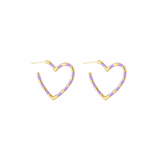 Oorbellen | Kleur hart