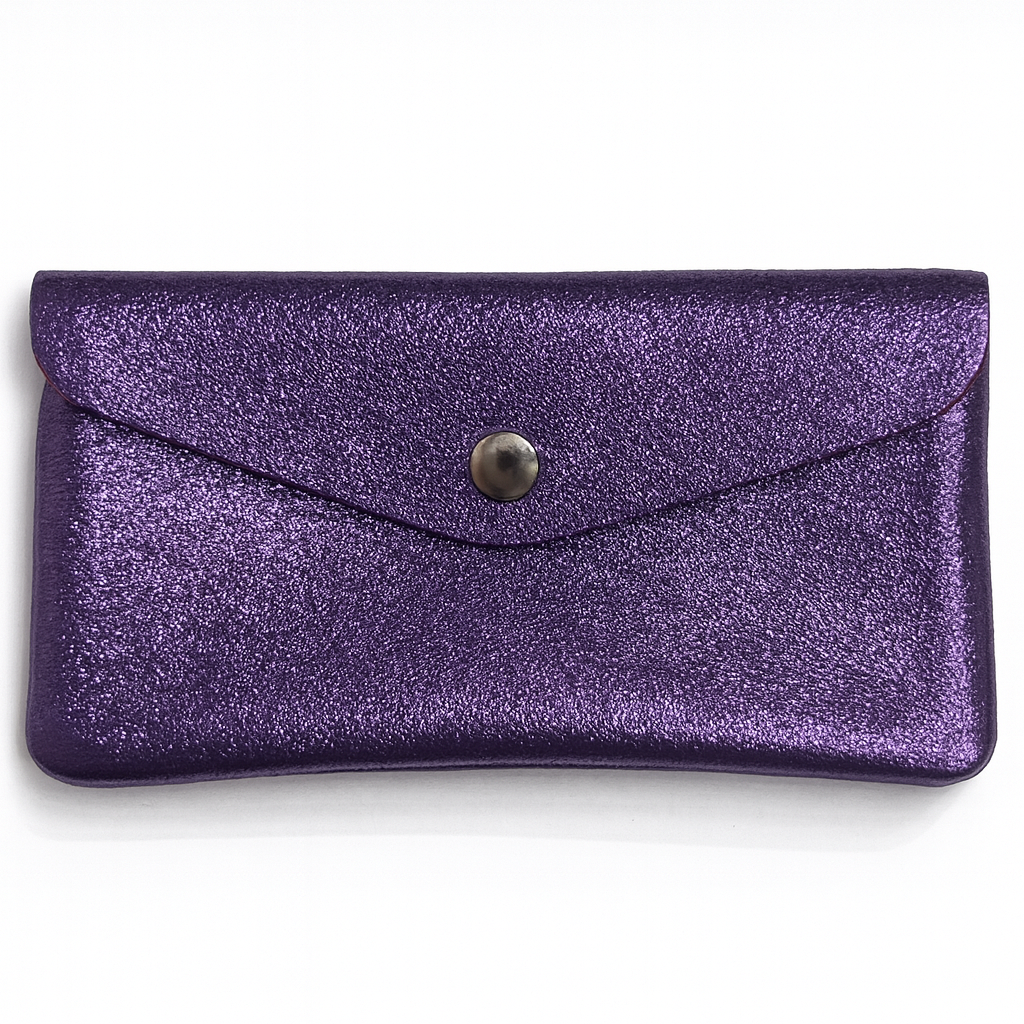 Maxi portemonnee | Metallic violet