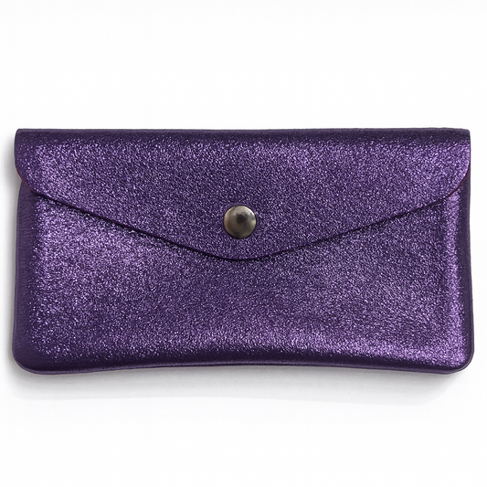 Maxi portemonnee | Metallic violet