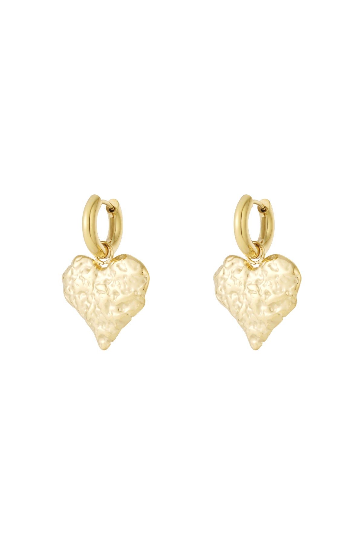 Textured Hearts oorbellen