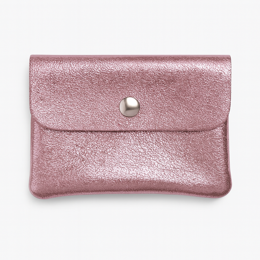 Mini portemonnee | Metallic blush