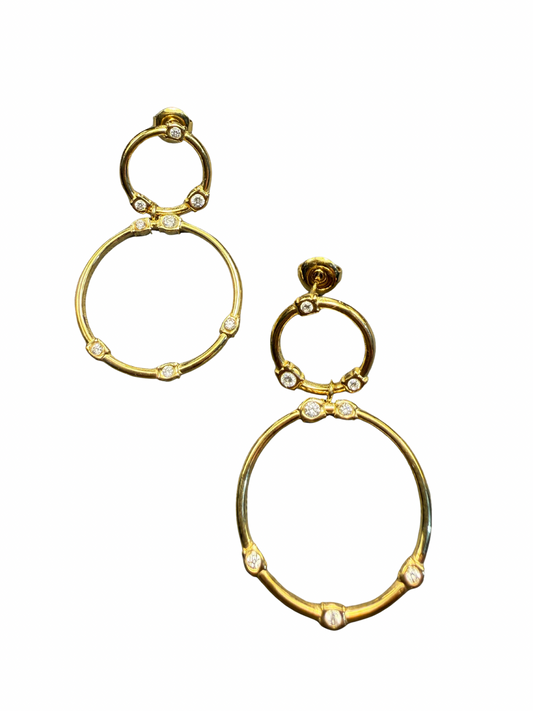 Oorbellen | Glitter cirkel