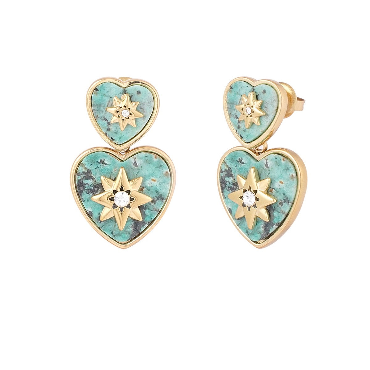 Oorbellen | Hartjes met ster