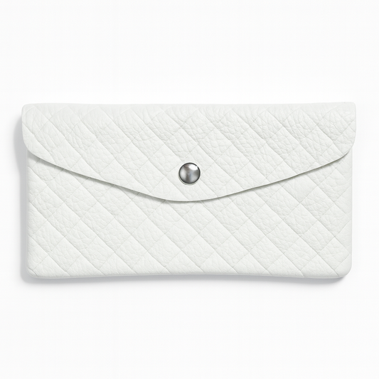 Maxi portemonnee | Weave parel wit