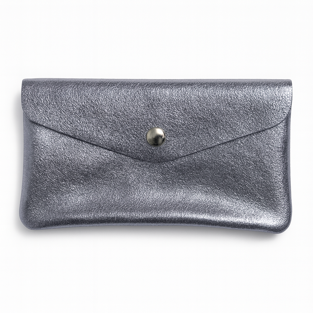Maxi portemonnee | Metallic lavendel