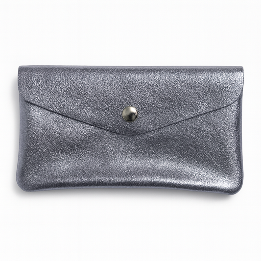 Maxi portemonnee | Metallic lavendel