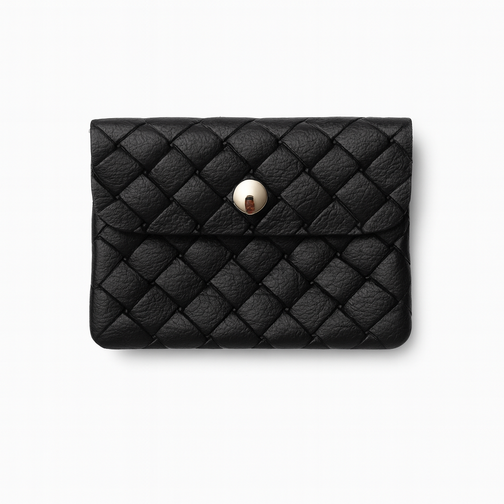Mini portemonnee | Weave zwart