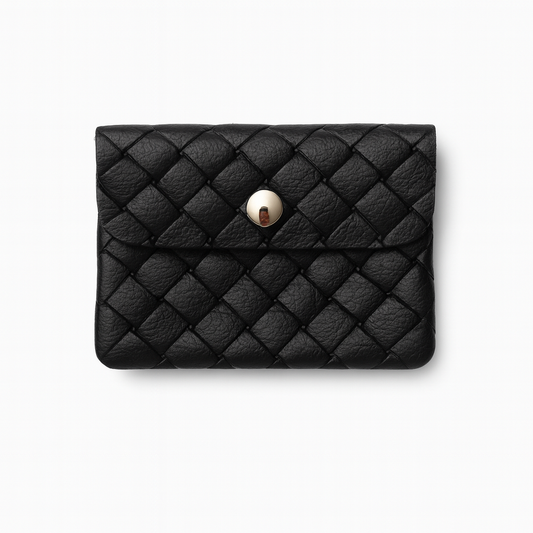 Mini portemonnee | Weave zwart