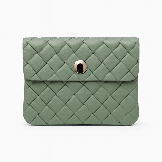 Mini portemonnee | Weave eucalyptus
