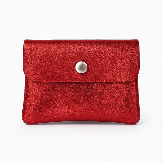 Mini portemonnee | Metalic Ruby