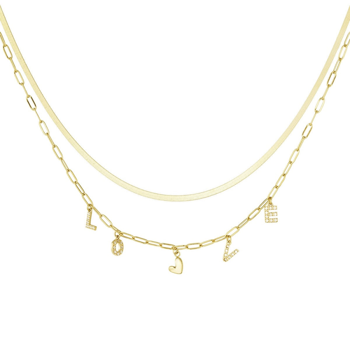 Ketting | Dubbel love - Louxx the brand