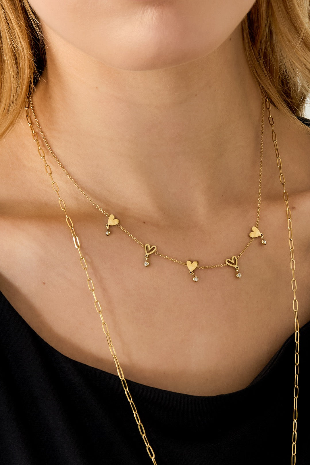 Ketting | Hartjes - Louxx the brand