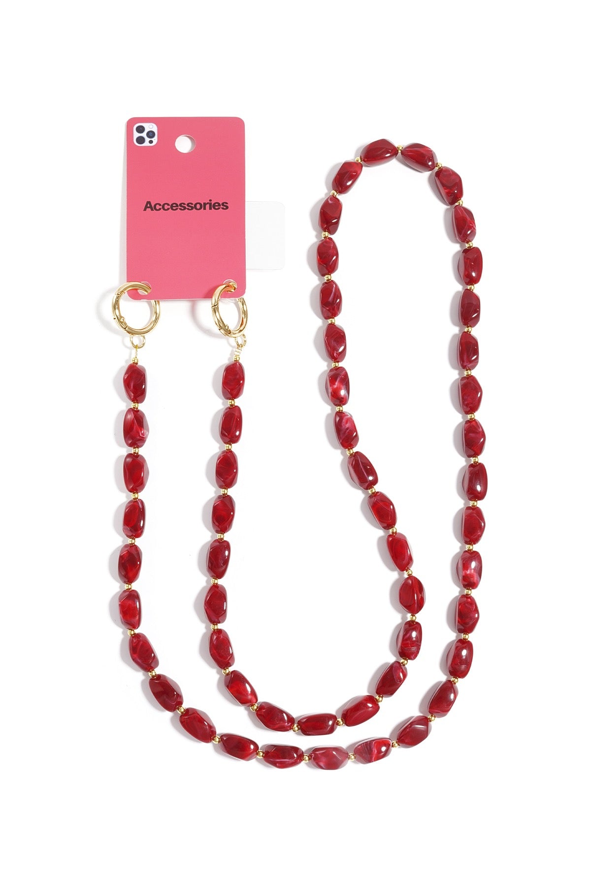 Telefoonkoord | Marble Beads