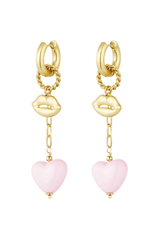 Oorbellen | Love on the lips