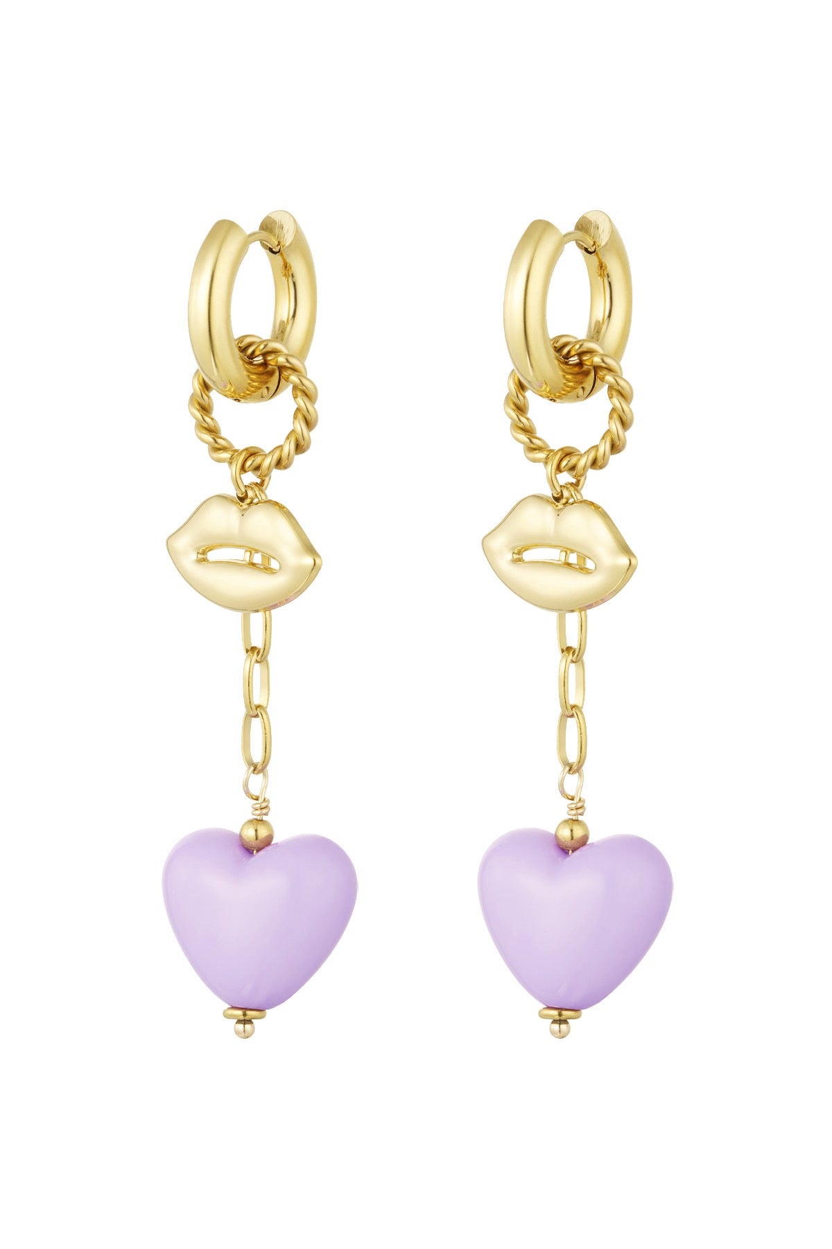 Oorbellen | Love on the lips - Louxx the brand