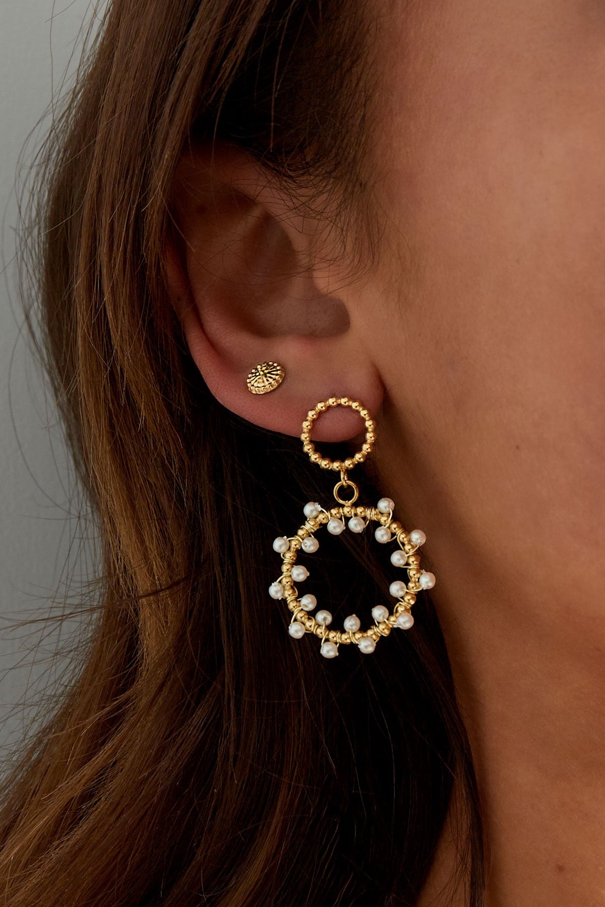 Oorbellen | Ronde parel party - Louxx the brand