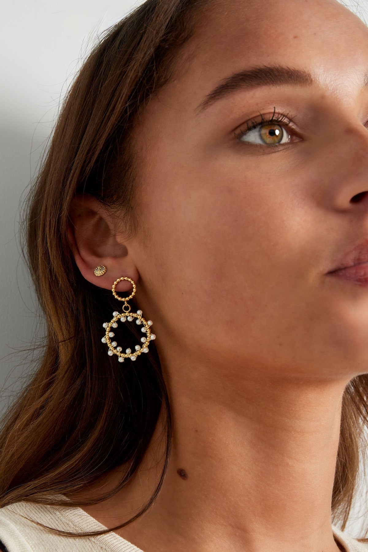 Oorbellen | Ronde parel party - Louxx the brand