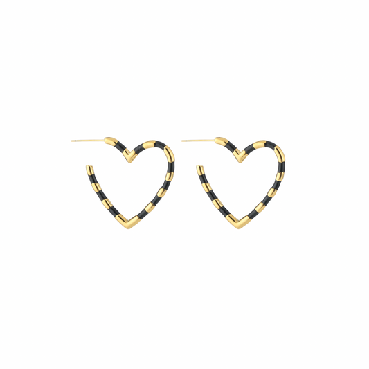 Oorbellen | Kleur hart - Louxx the brand