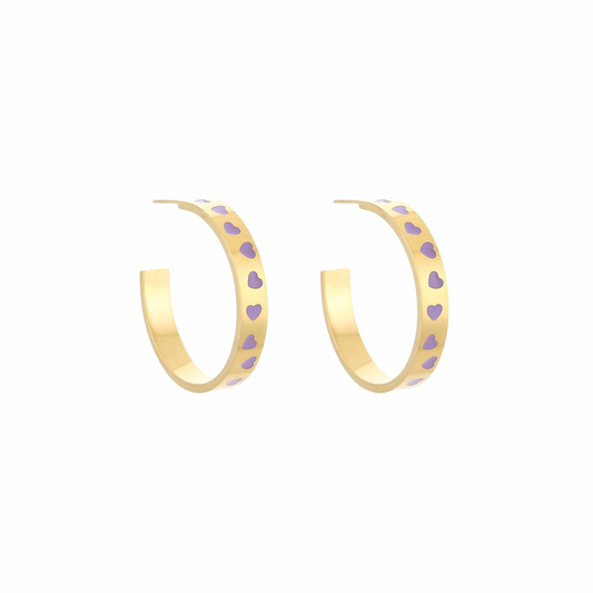 Oorbellen | Hoop hartjes