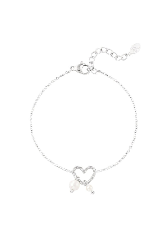 Armband | Parel hart - Louxx the brand