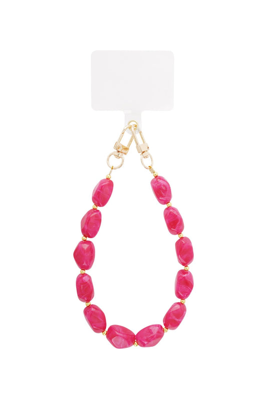 Telefoonkoordje | Marble Beads - Louxx the brand