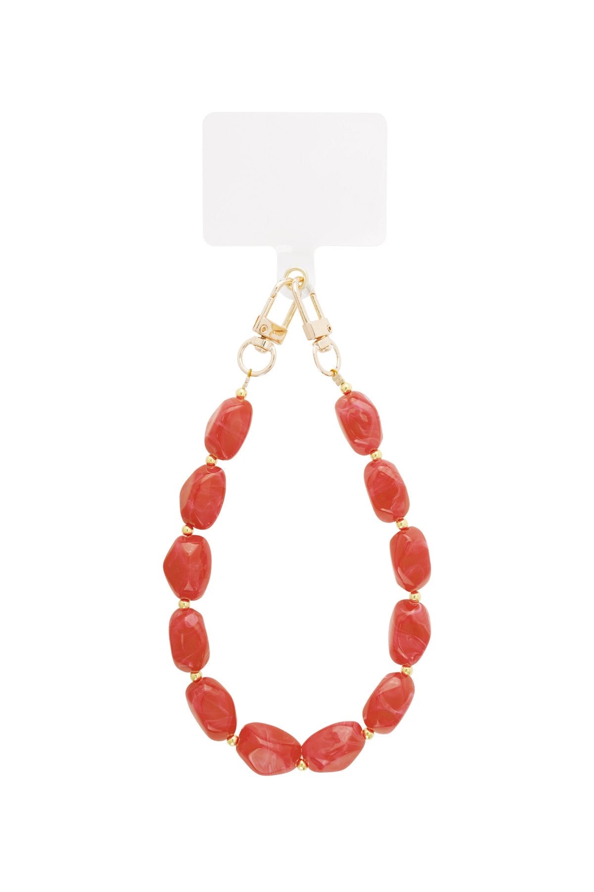 Telefoonkoordje | Marble Beads - Louxx the brand