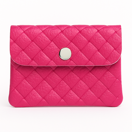Mini portemonnee | Weave Fushia