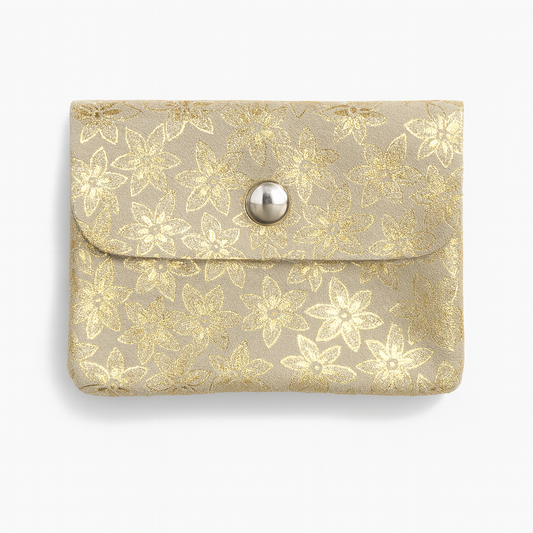 Mini portemonnee | Champagne flower