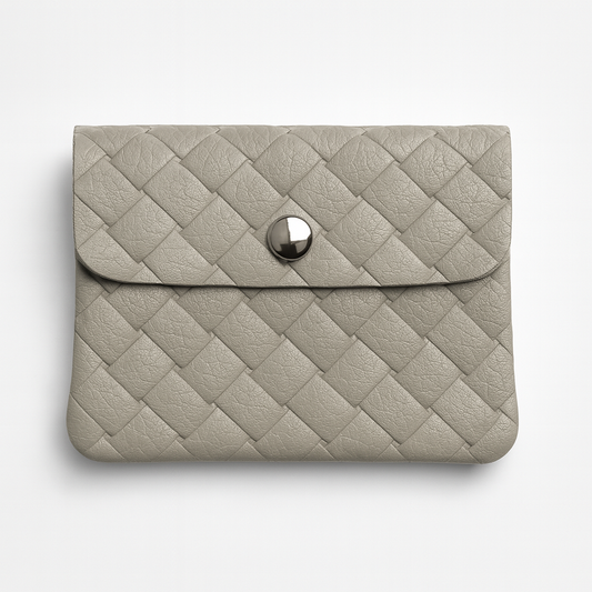 Mini portemonnee | Weave ivoor