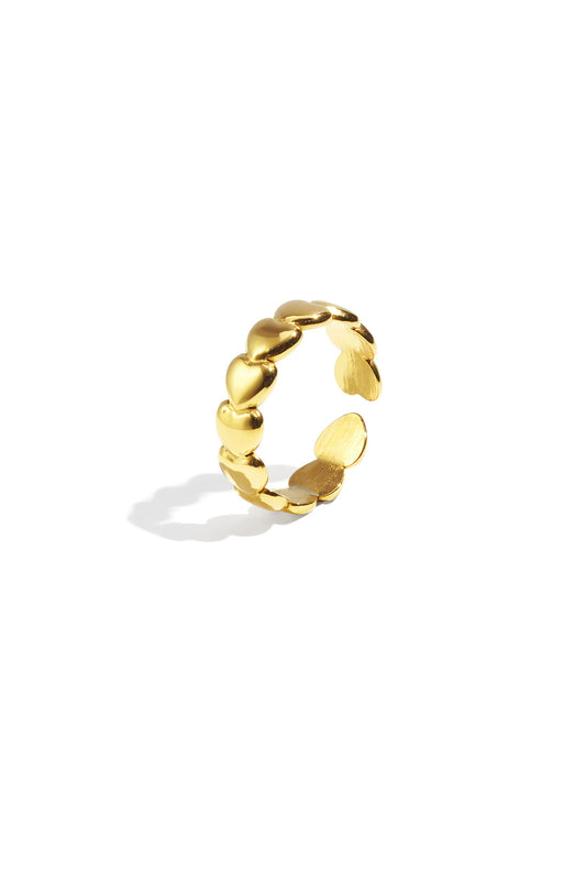 Roestvrijstalen minimalistische ringen Hart Casual Dagelijks Eenvoudig Serie Dames sieraden